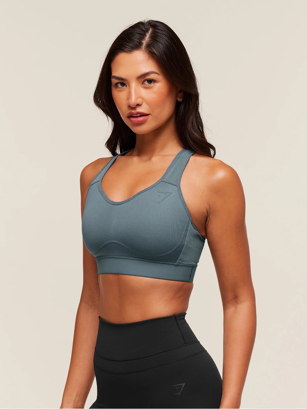 Gymshark Lightweight High Support Sports Bra Slate Grey Athleisure Workout XS